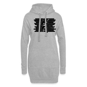 Banjo Banjo joueur Banjoïste - Sweat-shirt à capuche long Femme - gris chiné - Devant