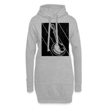 Banjo Banjo joueur Banjoïste - Sweat-shirt à capuche long Femme - gris chiné - Devant