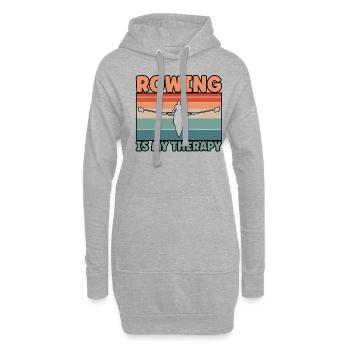Rowing Therapy - Hoodie-Kleid - Grau meliert - Vorne