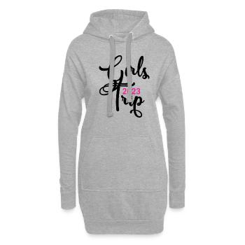 Girl Strip 2023 Girls Trip Crew Girls Tour Girls - Sweat-shirt à capuche long Femme - gris chiné - Devant