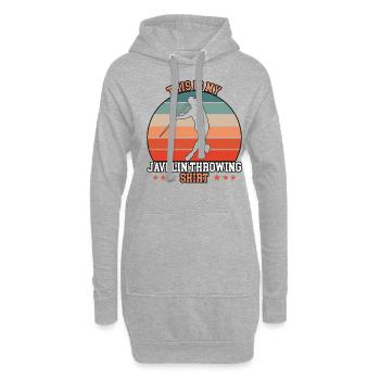 Lancer de javelot Lancer de javelot - Sweat-shirt à capuche long Femme - gris chiné - Devant