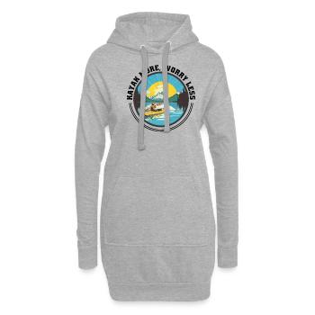KAYAKS Kayaking CANOE RAFTING BOAT more-paddle - Hoodie Dress - heather grey - Front