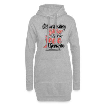 Schwesterntrip Schwesternabend Schwester Sister - Hoodie-Kleid - Grau meliert - Vorne