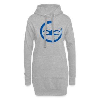 Schwimmer schwimmen Schwimm - Hoodie-Kleid - Grau meliert - Vorne