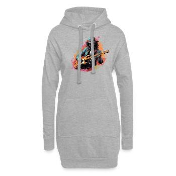 Gitarristen Akustik-Gitarre Country-Musik - Hoodie-Kleid - Grau meliert - Vorne