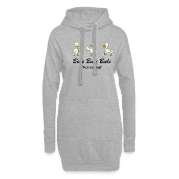 Biele Biele Biele - Ruf sie mal - Meme - Hoodie-Kleid - Grau meliert - Vorne