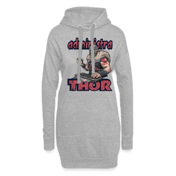Viking Databaseadministra-thor Nerdy - Hoodie-Kleid - Grau meliert - Vorne