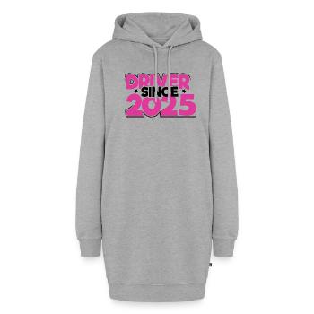 Permis de conduire 2025 Examen de conduite Examen du permis de conduire - Sweat-shirt à capuche long Femme - gris chiné - Devant
