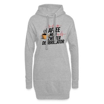 Rettungssanitäter Geschenk Krankenwagen Fahren - Hoodie-Kleid - Grau meliert - Vorne