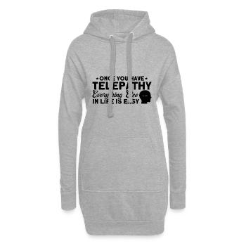 Haunted House Ghost Hunter Ghost Hunt Gift - Hoodie Dress - heather grey - Front