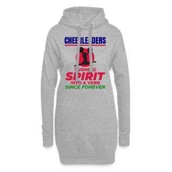 Pom-pom girl Cheerleading Girl Cheering Cheer Squad - Sweat-shirt à capuche long Femme - gris chiné - Devant
