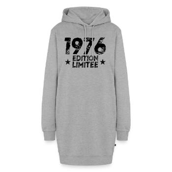 1976 Limited Edition Geburtstagsgeschenk!! - Hoodie-Kleid - Grau meliert - Vorne