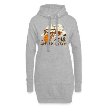 2018 Édition Limitée Basketball Anniversaire 2018 - Sweat-shirt à capuche long Femme - gris chiné - Devant