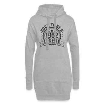 Legend born in 1962 Birthday Gift - Hoodie Dress - heather grey - Front