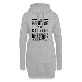 Mountains Calling Bouldering Escalade de glace - Sweat-shirt à capuche long Femme - gris chiné - Devant