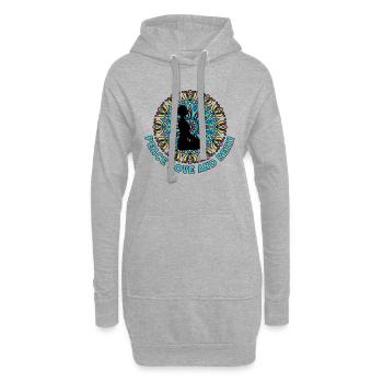 Reiki Symbol Reiki Meister Reiki Kristall Geschenk - Hoodie-Kleid - Grau meliert - Vorne