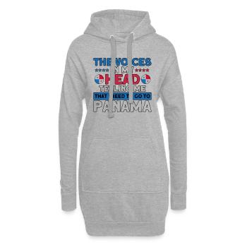 Drapeau panaméen cadeau racines panaméennes - Sweat-shirt à capuche long Femme - gris chiné - Devant