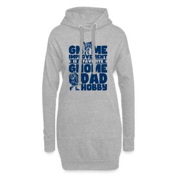 Erntedankfest Lustige Zwerge Kostüm Herbst - Hoodie-Kleid - Grau meliert - Vorne