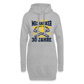 Perlenhochzeit Ehepaar 30. Hochzeitstag Geschenk - Hoodie-Kleid - Grau meliert - Vorne