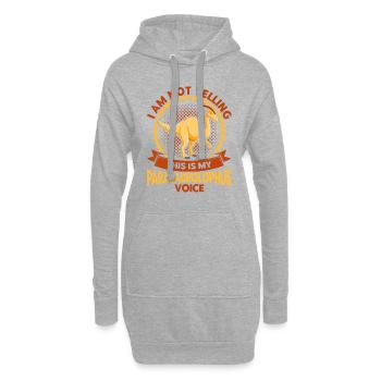 Parasaurolophus Dinosaurier Liebhaber Geschenk - Hoodie-Kleid - Grau meliert - Vorne