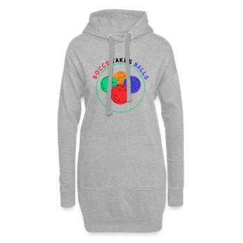 Pétanque de pétanque a besoin d’un cadeau d’œufs - Sweat-shirt à capuche long Femme - gris chiné - Devant
