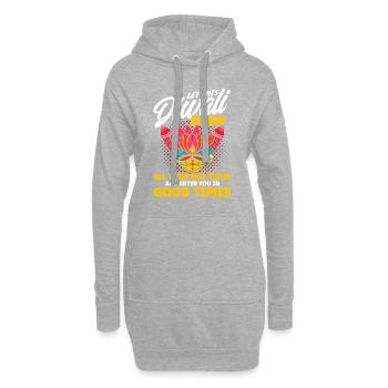 Diwali Hindus Sikh Fest der Lichter Geschenk - Hoodie-Kleid - Grau meliert - Vorne