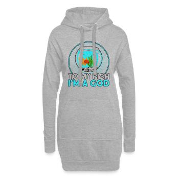 Aquarist Fish Keeper Hobby Aquarium Fish Keeper - Sweat-shirt à capuche long Femme - gris chiné - Devant