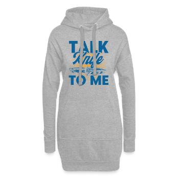 Messersammler Messersammlung Schmied Geschenk - Hoodie-Kleid - Grau meliert - Vorne
