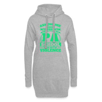 Cadeau d’étudiant en médecine adjoint d’étude - Sweat-shirt à capuche long Femme - gris chiné - Devant