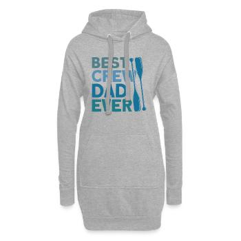 Ruderer Mannschaft Rudern Rudermannschaft Geschenk - Hoodie-Kleid - Grau meliert - Vorne