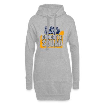 Concrete Builder Concrete Mixer Reinforced Concrete Builder Gift - Hoodie Dress - heather grey - Front