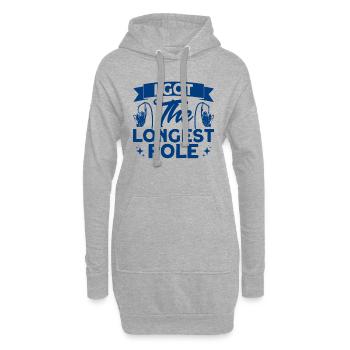 Saut à la perche Saut à la perche Saut à la perche - Sweat-shirt à capuche long Femme - gris chiné - Devant