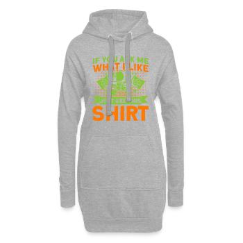 Irland Irische Wurzeln Irisch Geschenk - Hoodie-Kleid - Grau meliert - Vorne