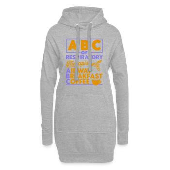 Intensivpflege Eingetragene Respirotäre Therapeuti - Hoodie-Kleid - Grau meliert - Vorne