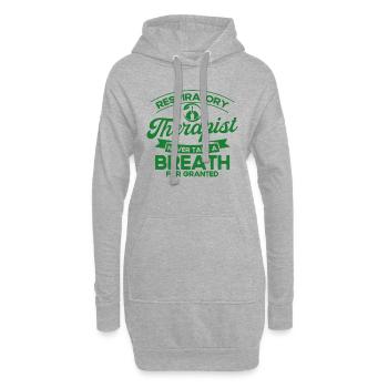 Respirotäre Therapie Respirotär Therapeut Intensiv - Hoodie-Kleid - Grau meliert - Vorne