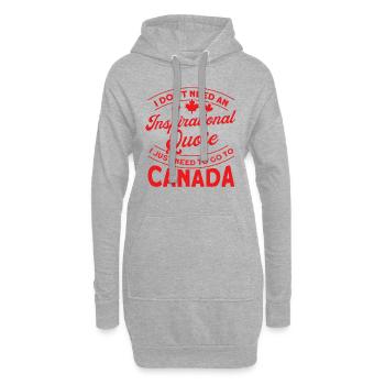 Jours fériés de Racines canadiennes Canada - Sweat-shirt à capuche long Femme - gris chiné - Devant