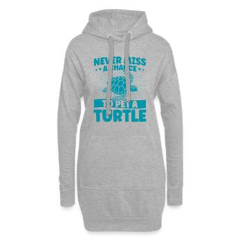 Tortue de mer Tortues marines Tortues - Sweat-shirt à capuche long Femme - gris chiné - Devant