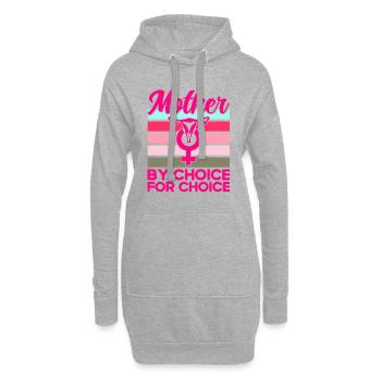 Égalité des sexes Égalité des sexes - Sweat-shirt à capuche long Femme - gris chiné - Devant