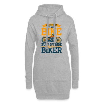 Cadeau moto Rider Chopper Moto - Sweat-shirt à capuche long Femme - gris chiné - Devant