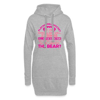Mannschaftssport Feldhockey Feldhockey Spieler Ges - Hoodie-Kleid - Grau meliert - Vorne