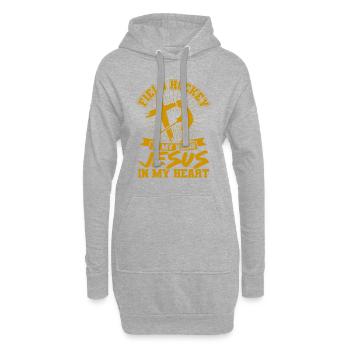 Hockey sur gazon intérieur Équipe Sports Hockey sur gazon Spie - Sweat-shirt à capuche long Femme - gris chiné - Devant