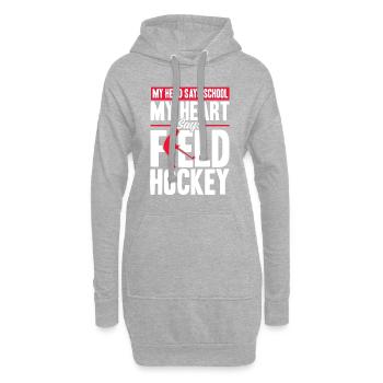 Mannschaftssport Feldhockey Feldhockey Spieler Ges - Hoodie-Kleid - Grau meliert - Vorne