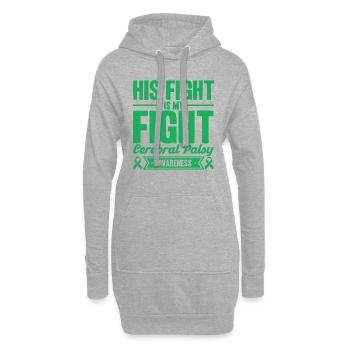 Zerebrale Lähmung Bewusstsein Zerebrale Lähmung Un - Hoodie-Kleid - Grau meliert - Vorne