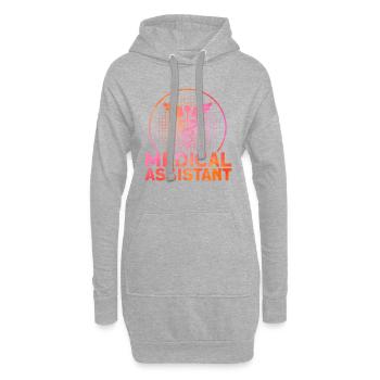 Medizinische Schule Medizinische Assistentin CMA G - Hoodie-Kleid - Grau meliert - Vorne