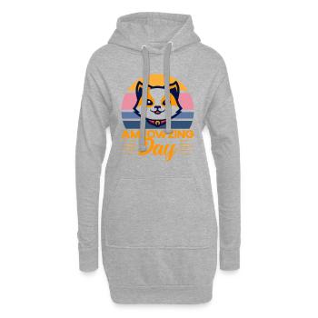 Proverbes de chat Chats Amants Chats Parents - Sweat-shirt à capuche long Femme - gris chiné - Devant
