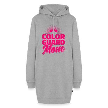 Color Guard Mom Flag Guard Cadeau - Sweat-shirt à capuche long Femme - gris chiné - Devant