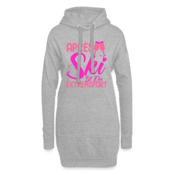 Apres Ski Après Ski Ist Ein Extremsport Geschenk - Hoodie-Kleid - Grau meliert - Vorne