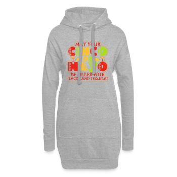 Viva Mexico Cinco De Mayo Party 5 De Mayo Geschenk - Hoodie-Kleid - Grau meliert - Vorne