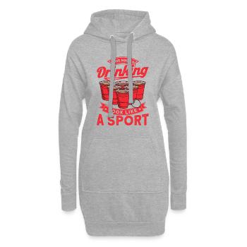 Beer Pong Champion Vous permet de boire comme un sport a - Sweat-shirt à capuche long Femme - gris chiné - Devant
