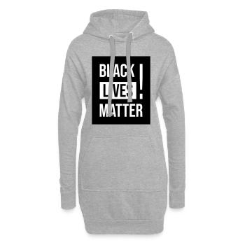 Black Lives Matter ! - Hoodie-Kleid - Grau meliert - Vorne